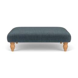 Foot Stool - Teal - Eco Chenille - Clara - The Cotswold Company - thumbnail 2