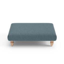 Foot Stool - Teal - Eco Chenille - Clara - The Cotswold Company - thumbnail 4