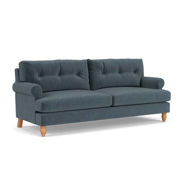 4 Seater Sofa - Teal - Eco Chenille - Talbot - The Cotswold Company - image 1