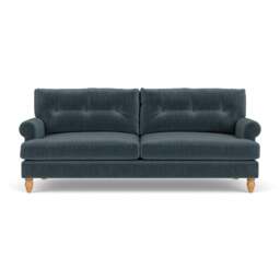 4 Seater Sofa - Teal - Eco Chenille - Talbot - The Cotswold Company - thumbnail 2