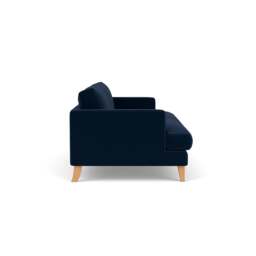4 Seater Sofa - Deep blue - Matt Velvet - Jackson - The Cotswold Company - thumbnail 3