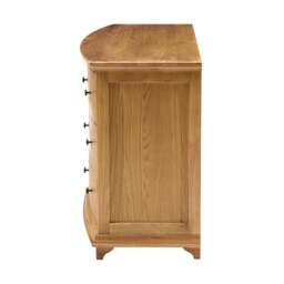 Winchcombe Oiled Oak Low and Wide 6 Drawer Chest - The Cotswold Company - thumbnail 3