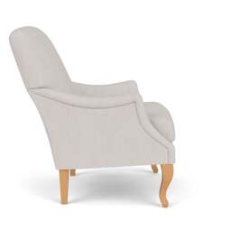 Armchair - Soft White - Luxury Italian Linen - Elsie - The Cotswold Company - thumbnail 3