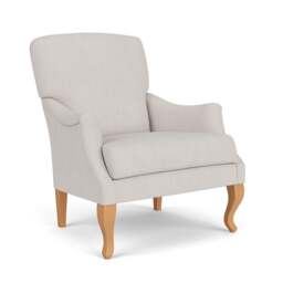 Armchair - Soft White - Luxury Italian Linen - Elsie - The Cotswold Company
