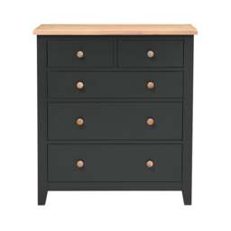 5 Drawer Chest - Chester Charcoal - The Cotswold Company - thumbnail 3