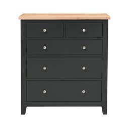 5 Drawer Chest - Chester Charcoal - The Cotswold Company - thumbnail 4