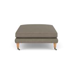 Foot Stool - Mid Grey - House Linen Mix - Taylor - The Cotswold Company - thumbnail 3
