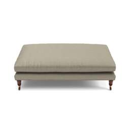 Foot Stool - Mid Grey - House Linen Mix - Taylor - The Cotswold Company - thumbnail 4