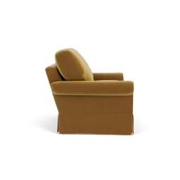 Large 2 Seater Sofa - Mustard - Matt Velvet - Dawson - The Cotswold Company - thumbnail 3