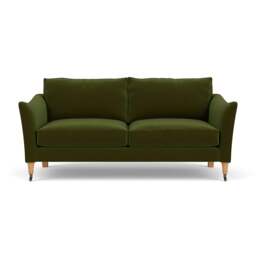 3 Seater Sofa - Forest Green - Matt Velvet - Robinson - The Cotswold Company - thumbnail 2