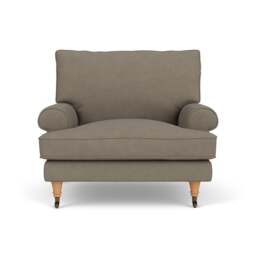 Armchair - Mid Grey - House Linen Mix - Stewart - The Cotswold Company - thumbnail 2