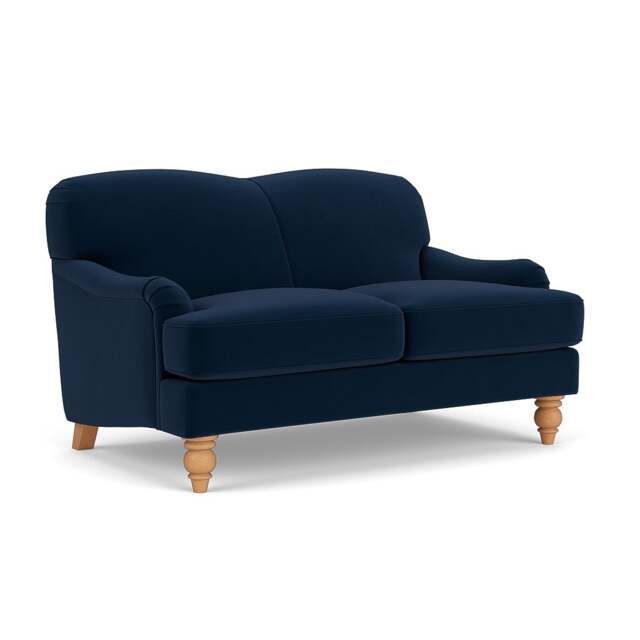 2 Seater Sofa - Deep blue - Matt Velvet - Ashbee - The Cotswold Company - image 1