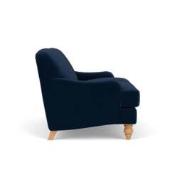 2 Seater Sofa - Deep blue - Matt Velvet - Ashbee - The Cotswold Company - thumbnail 3