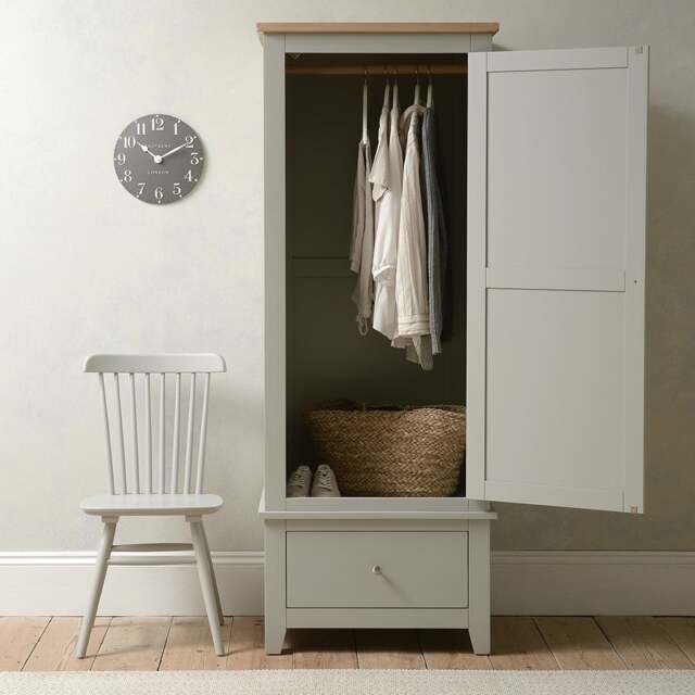 Single Wardrobe - Chester Dove Grey - The Cotswold Company - image 1