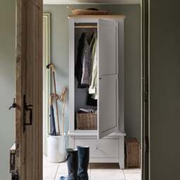 Single Wardrobe - Chester Dove Grey - The Cotswold Company - thumbnail 5