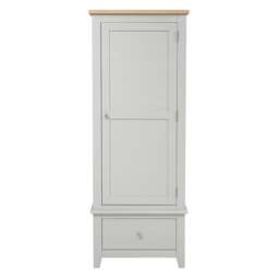 Single Wardrobe - Chester Dove Grey - The Cotswold Company - thumbnail 6