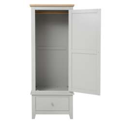 Single Wardrobe - Chester Dove Grey - The Cotswold Company - thumbnail 7