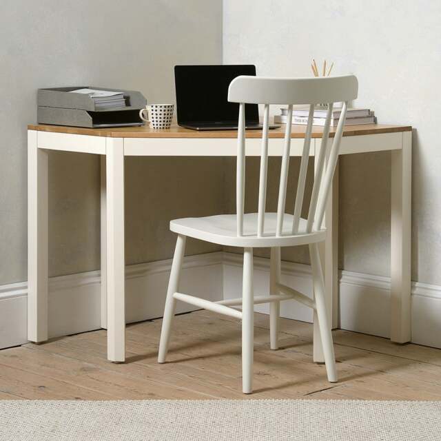 Chalford Warm White Corner Desk - The Cotswold Company - image 1