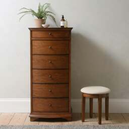 Winchcombe Dark Oak Vanity Tallboy - The Cotswold Company - thumbnail 4
