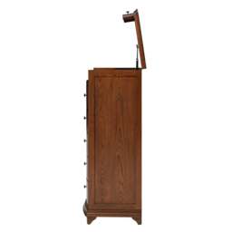 Winchcombe Dark Oak Vanity Tallboy - The Cotswold Company - thumbnail 7