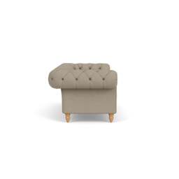 3 Seater Sofa - Dove grey - House Linen Mix - Harris Chesterfield - The Cotswold Company - thumbnail 3