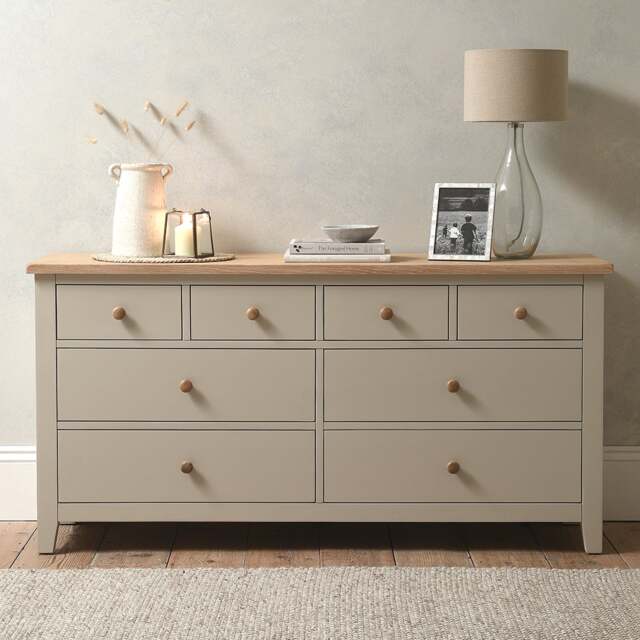 8 Drawer Chest - Chester Limestone - The Cotswold Company - image 1