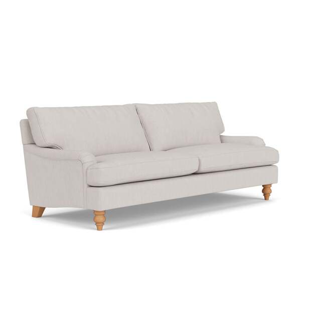 4 Seater Sofa - Soft White - Luxury Italian Linen - Morris - The Cotswold Company - image 1