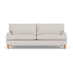 4 Seater Sofa - Soft White - Luxury Italian Linen - Morris - The Cotswold Company - thumbnail 2
