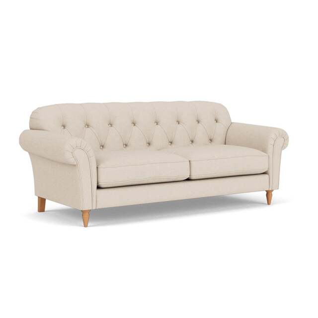 4 Seater Sofa - Lily White - House Linen Mix - Chapman - The Cotswold Company - image 1