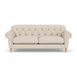 4 Seater Sofa - Lily White - House Linen Mix - Chapman - The Cotswold Company - thumbnail 2