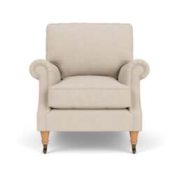 Armchair - Lily White - House Linen Mix - Taylor High Back - The Cotswold Company - thumbnail 2