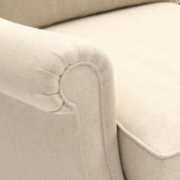 Armchair - Lily White - House Linen Mix - Taylor High Back - The Cotswold Company - thumbnail 4