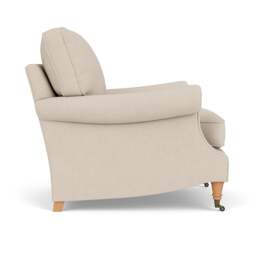 Armchair - Lily White - House Linen Mix - Taylor High Back - The Cotswold Company - thumbnail 3