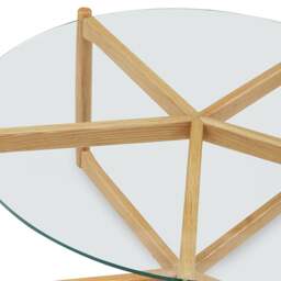 Weston Oak Round Coffee Table - The Cotswold Company - thumbnail 6