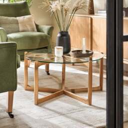 Weston Oak Round Coffee Table - The Cotswold Company - thumbnail 3