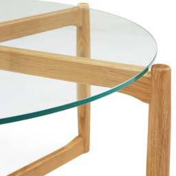 Weston Oak Round Coffee Table - The Cotswold Company - thumbnail 7