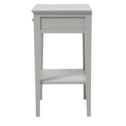 Chantilly Pebble Grey Narrow Bedside Table - The Cotswold Company - thumbnail 5