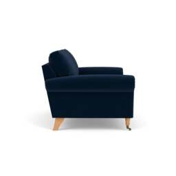 Large 2 Seater Sofa - Deep blue - Matt Velvet - Osbourne - The Cotswold Company - thumbnail 3
