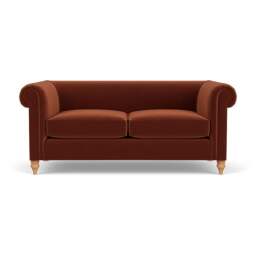 3 Seater Sofa - Brick - Matt Velvet - Rayner - The Cotswold Company - thumbnail 2