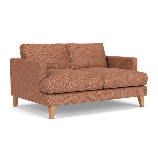 Large 2 Seater Sofa - Brick - Herringbone Weave - Jackson - The Cotswold Company - image 1
