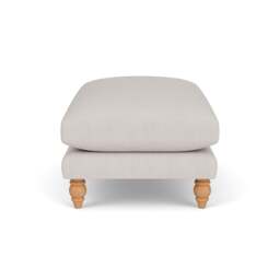 Foot Stool - Soft White - Luxury Italian Linen - Emily - The Cotswold Company - thumbnail 3
