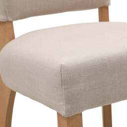 Bluebell Upholstered Dining Chair - Stone - The Cotswold Company - thumbnail 5