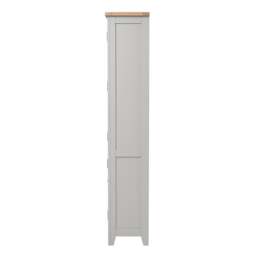 Glass Display Cabinet - Chester Dove Grey - The Cotswold Company - thumbnail 5