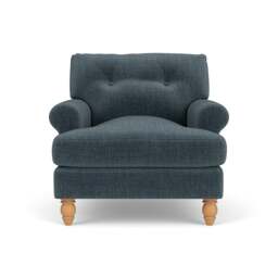 Armchair - Teal - Eco Chenille - Talbot - The Cotswold Company - thumbnail 2