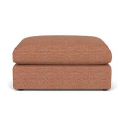 Foot Stool - Brick - Herringbone Weave - Clarke Large - The Cotswold Company - thumbnail 2