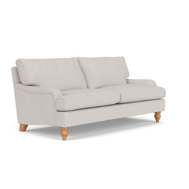 3 Seater Sofa - Soft White - Luxury Italian Linen - Morris - The Cotswold Company - image 1