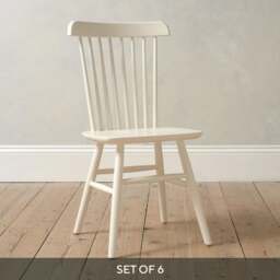 Spindleback Spindleback Classic Cream Dining Chairs - Set of 6 - The Cotswold Company