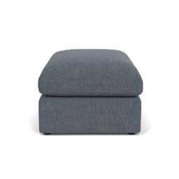 Foot Stool - Indigo - Rustic Weave - Clarke Large - The Cotswold Company - thumbnail 3