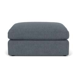 Foot Stool - Indigo - Rustic Weave - Clarke Large - The Cotswold Company - thumbnail 2