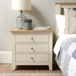 Jumbo Bedside Table - Chester Classic Cream - The Cotswold Company